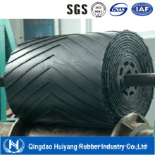 Chevron Patterned Rubber Conveyor Belt